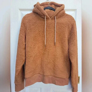 Athleta Warm Brown Fleece Hoodie